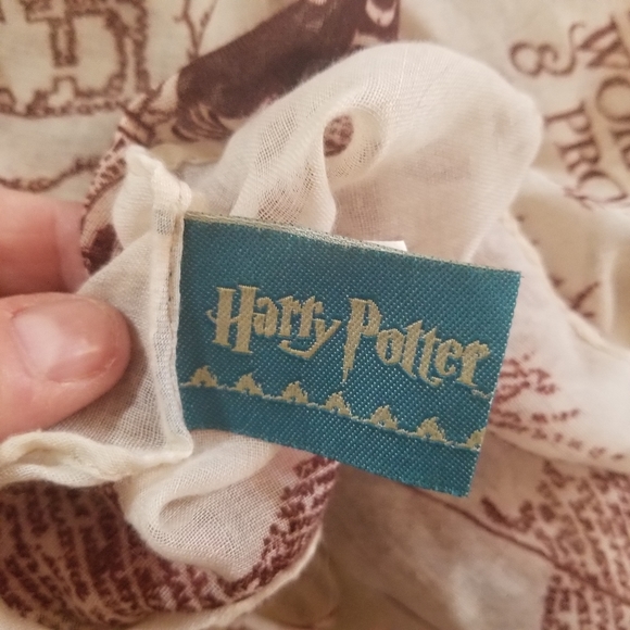 Marauder's Map Harry Potter wearable scarf vintage look - Picture 9 of 9